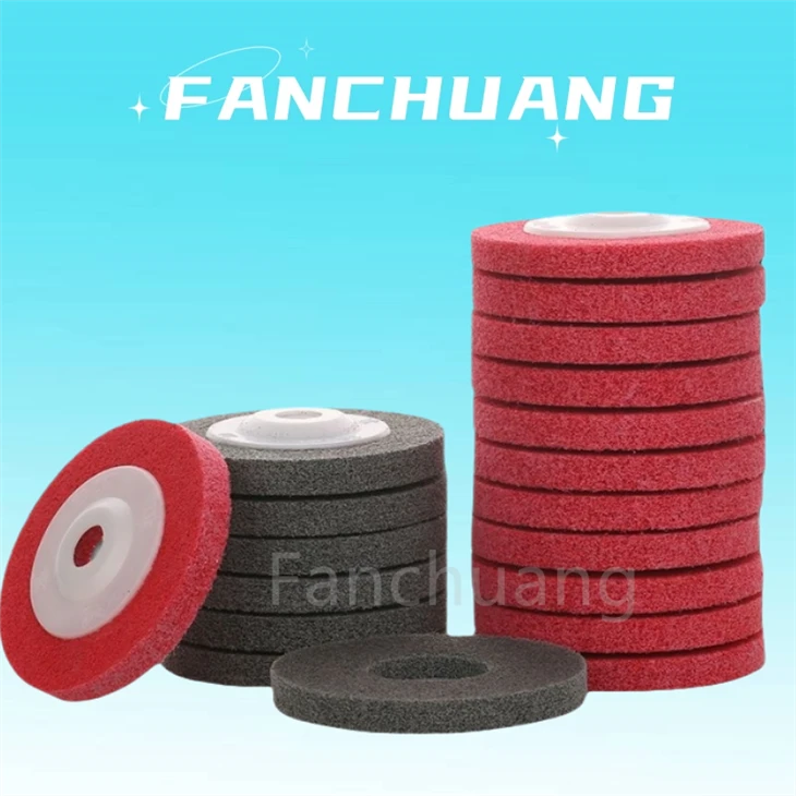 Nylon Fiber Polishing Wheel Non-woven Abrasive Metal Grinding Disc